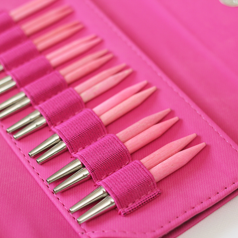 Набор укороченных спиц 7 см Lykke Blush Fuchsia